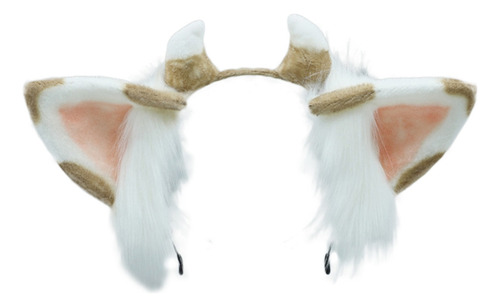 Diadema Con Orejas De Felpa Para Halloween, Orejas De Vaca,