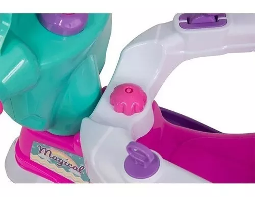 Motoca Infantil Triciclo Rosa com Empurrador