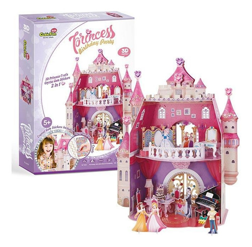 Puzzle 3d- Castillo Princesa Fiesta De Cumpleaños - Cubicfun