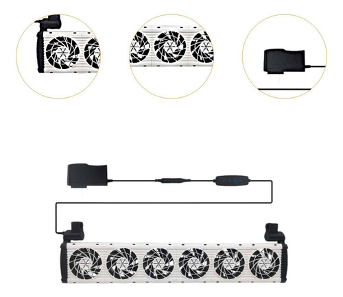 Enfriador De Acuario Ventilador 563 Mm X 35 Mm X 150 Mm