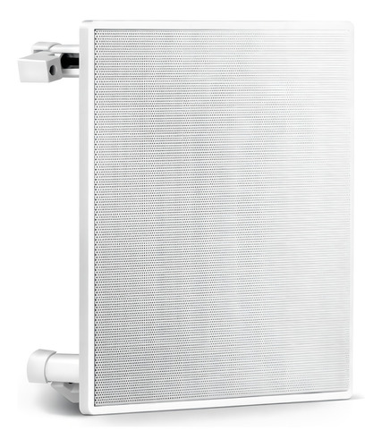 Par Caixa De Som De Embutir Frahm 6'' Arandela Quadrada 80w Cor Branco