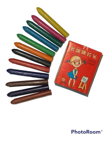 Imagen 2 de 8 de Pack X50 Cajitas De Mini Crayones X12 Colores Retro