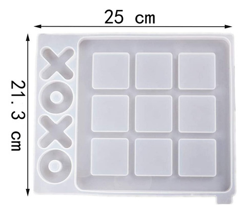 Tablero De Juego Tic Tac Toe Molde De Resina De Silicona