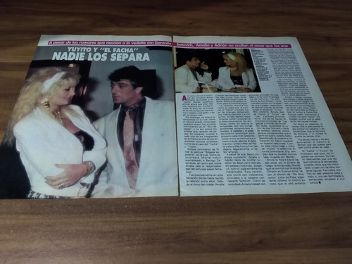 (ak125) Amalia Gonzalez * Clippings Revista 2 Pgs * 1987