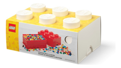 Lego Bloque Apilable Contenedor Storage Brick Cantidad De Piezas 2 Versión Del Personaje White