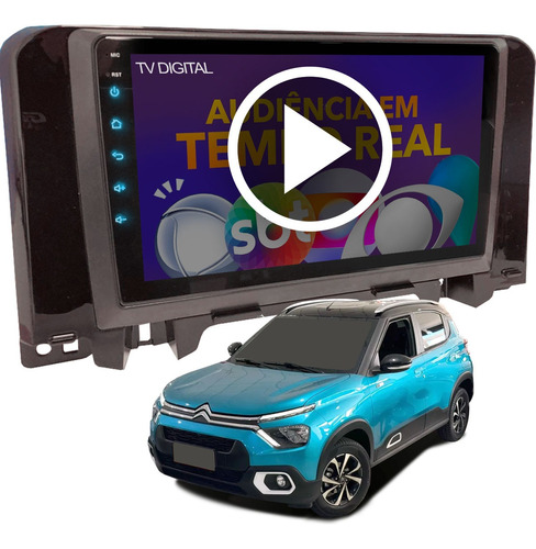 Multimidia Som Radio Tv Citroen C3 Gps Bluetooth Carplay Usb