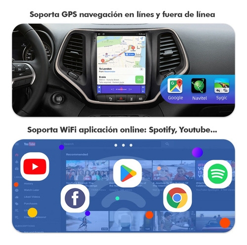 Zk Estéreo Tesla 2+32g Para Jeep Cherokee 5 Kl 2014-2018