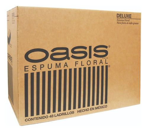 Espuma Floral Oasis Deluxe - Caja Con 48 Ladrillos De Espuma