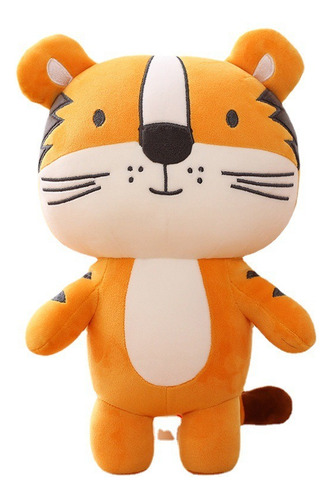 Almohada De Felpa Súper Suave De Tigre De Dibujos Animados D