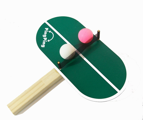 Ping Ping Juego Individual Con 2 Pelotitas Ping Pong