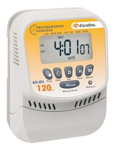 comprar Programador Horario Digital De Bornera Exceline 120v