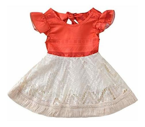 Baby Girl Moana Fancy Dress Romper Sister Matching 8tg4q