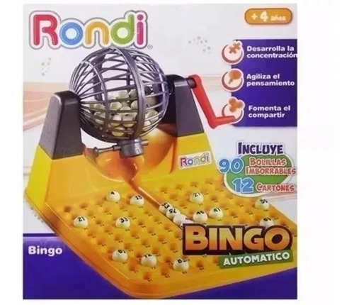 Imagen 5 de 5 de Rondi Bingo Con Bolillero Chico 2080 E.full