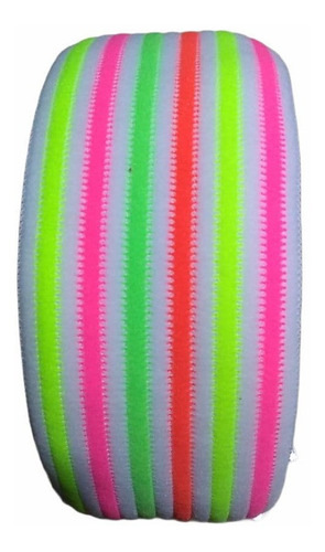 Elastico Arcobaleno Fluo  60 Mm X 10 Mt