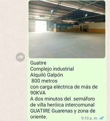 Galpón en alquiler