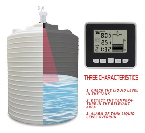 Mini Tanque De Agua Líquida Con Sensor Transmisor Multifunci