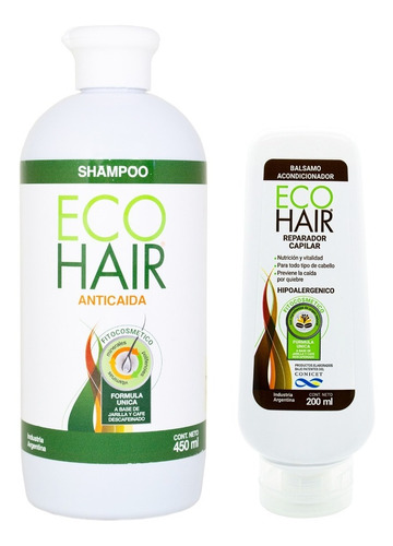 Eco Hair Shampoo Anticaída Grande + Acondicionador Pelo 6c