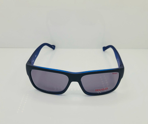 Lente De Sol Hugo Boss Hg0176s 00vk Ir Rectangular Negro Negro