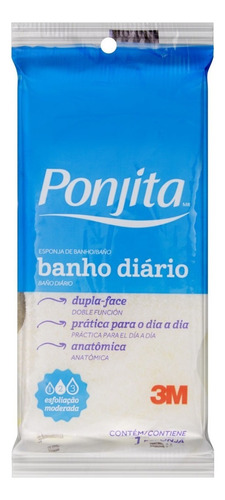Esponja para Banho Dupla Face Anatômica Ponjita