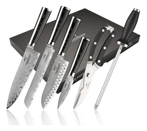 Juego De Cuchillos De Chef Con Caja De Regalo Juego De 6