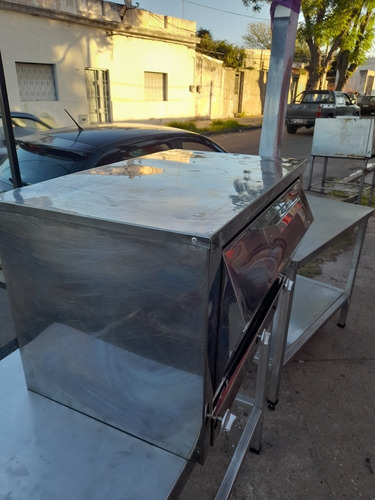 Imagen 3 de 8 de Horno A Gas Para 2 Bandejas De 60x40 En Acero Inox Nuevo Ok.