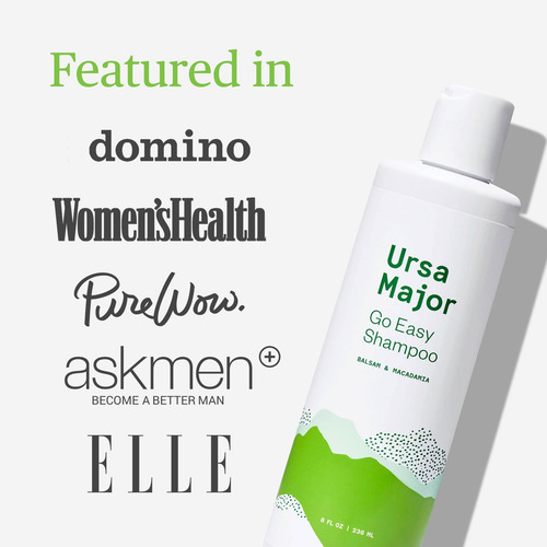 Shampoo Natural Ursa Major | Sem Sulfato, Vegano, Sem Crueld