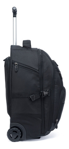 Ozil Mochila Executiva Notebook Rodinha Impermeável Urbana Cor Preto Desenho Do Tecido Liso