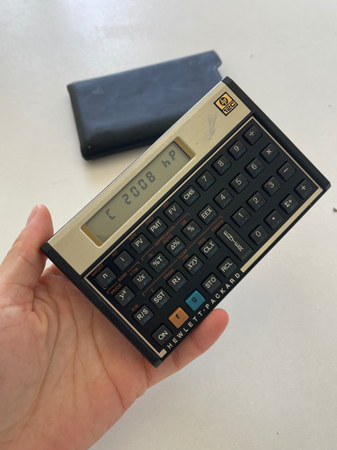Calculadora Financeira Hp 12c Original +capa Gold (Usado)