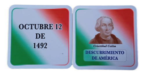 Juego Didáctico Memopáres Histórico, Fechas Histór De México