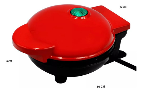 Waflera Mini Maquina Waffles Pequeña Redonda Hacer Desayunos