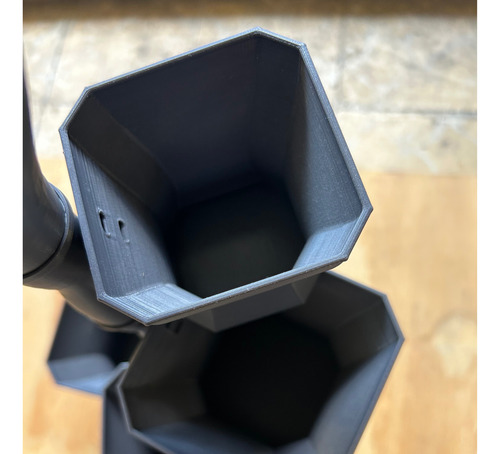 Impresion 3d Set 4 Maceta Multiple Apilable Autorriego