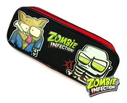 Cartuchera Escolar Zombie Infection 21x9x6 Cm 1 Cierre