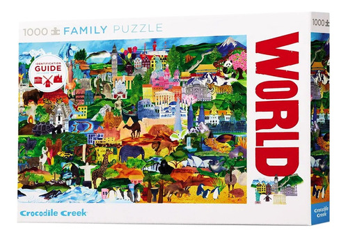 Puzzle 1000 Piezas World Collage Crocodile Creek