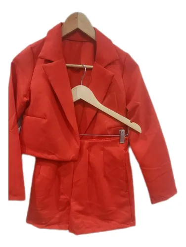 comprar Conjunto Short  Y Bleiser Sastrero De Crep