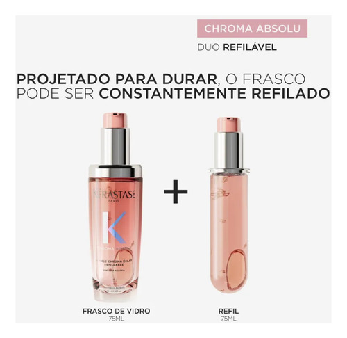 Kit Chroma Absolu Shampoo + Óleo Refilável 75ml