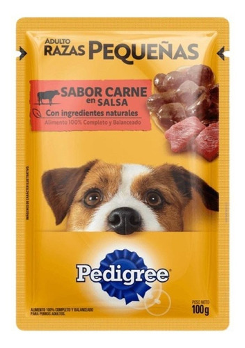 Sachet Pedigree Razas Pequeñas Carne 12 Un. Santiago
