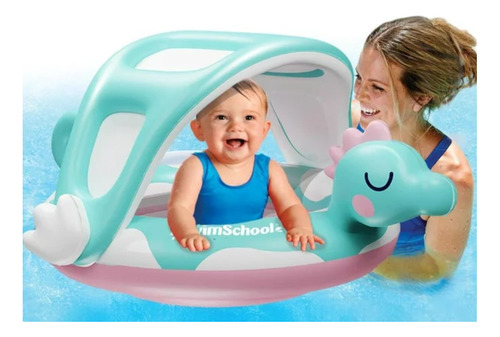 Inflable Bebe Salvavidas Bebe Azul Flotador Premium Tb25