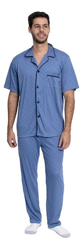 Pijama Manga Corta Con Short Verano Algodon Ferz 828103
