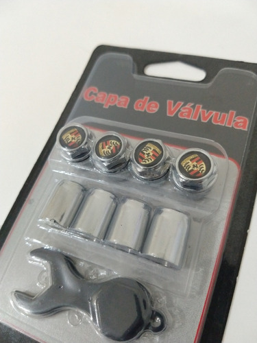 Imagem 7 de 7 de Kit Capa Para Valvula Pino Bico Pininho Cromada Porshe