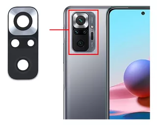 Repuesto Vidrio Lente D Cámara Para Xiaomi Redmi Note 10 Pro