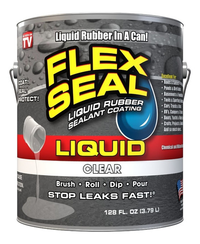 Flex Liquid Sellador Impermeable Transparente Tamaño Gigante