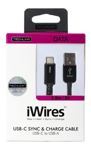 Imagen 2 de 5 de Iwires Cable Usb-c A Usb-a 3.0 1m