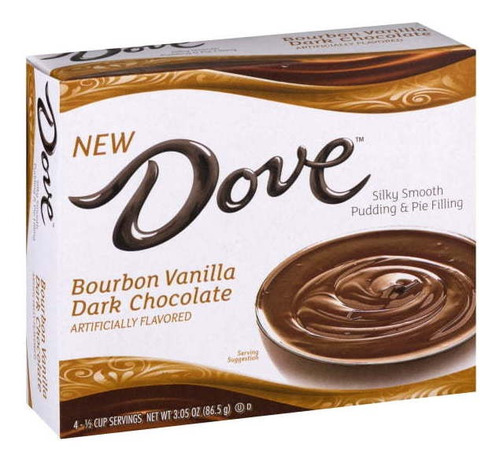 Dove Pudin Sabor Bourbon 91 Grs  6 Pack 