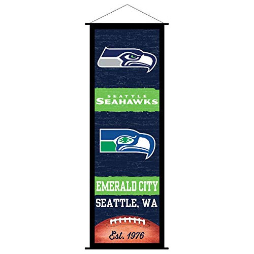 Banderín De Seattle Seahawks Y Letrero De Desplazamien...