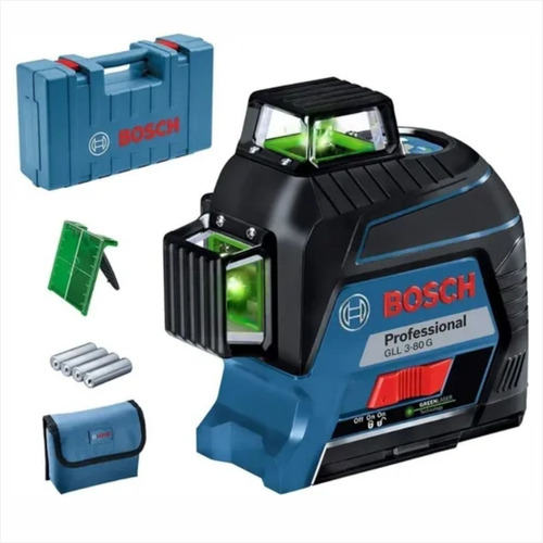 Nivel Laser Bosch Autonivelante 3 Lineas 360 Gll 3-80g Verde