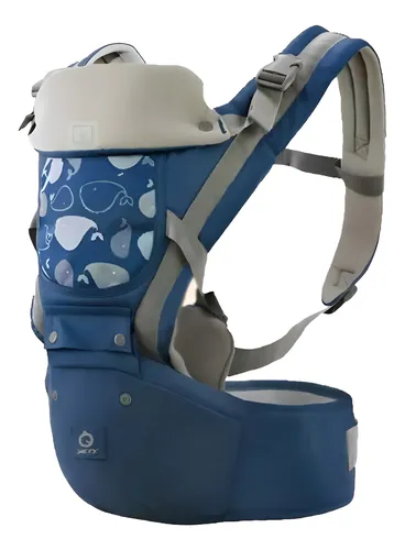 Canguro Bebe Multiusos Ballenitas Hipseat Aiebao Portabebés