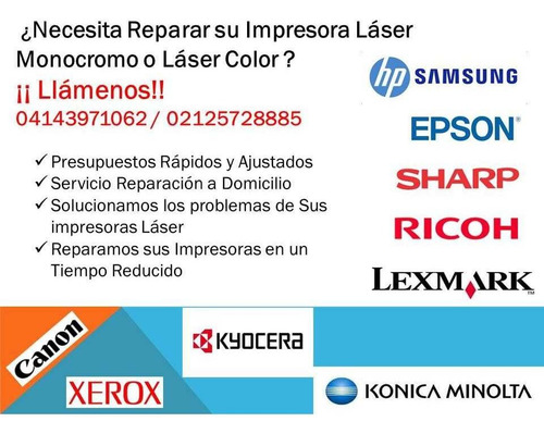 Imagen 1 de 9 de Servicio Técnico De Impresoras, Fotocopiadora Y Computadora