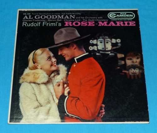 Rose Marie 1958 Al Goodman Orchestra Rudolf Friml Lp Vinilo