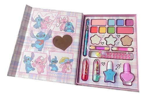 Paleta De Maquiagem Do Sticth 23 Em 1 Com Sombras E Adesivo