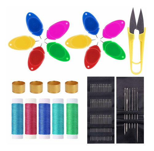 10 Enhebrador Aguja Para Coser Kits Costura Relleno Hilo